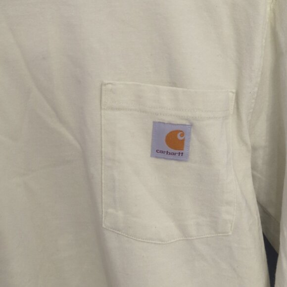 Men's Carhartt Green Long Sleeves Relaxed Shirt - Great Condition Size Small - Picture 3 of 6